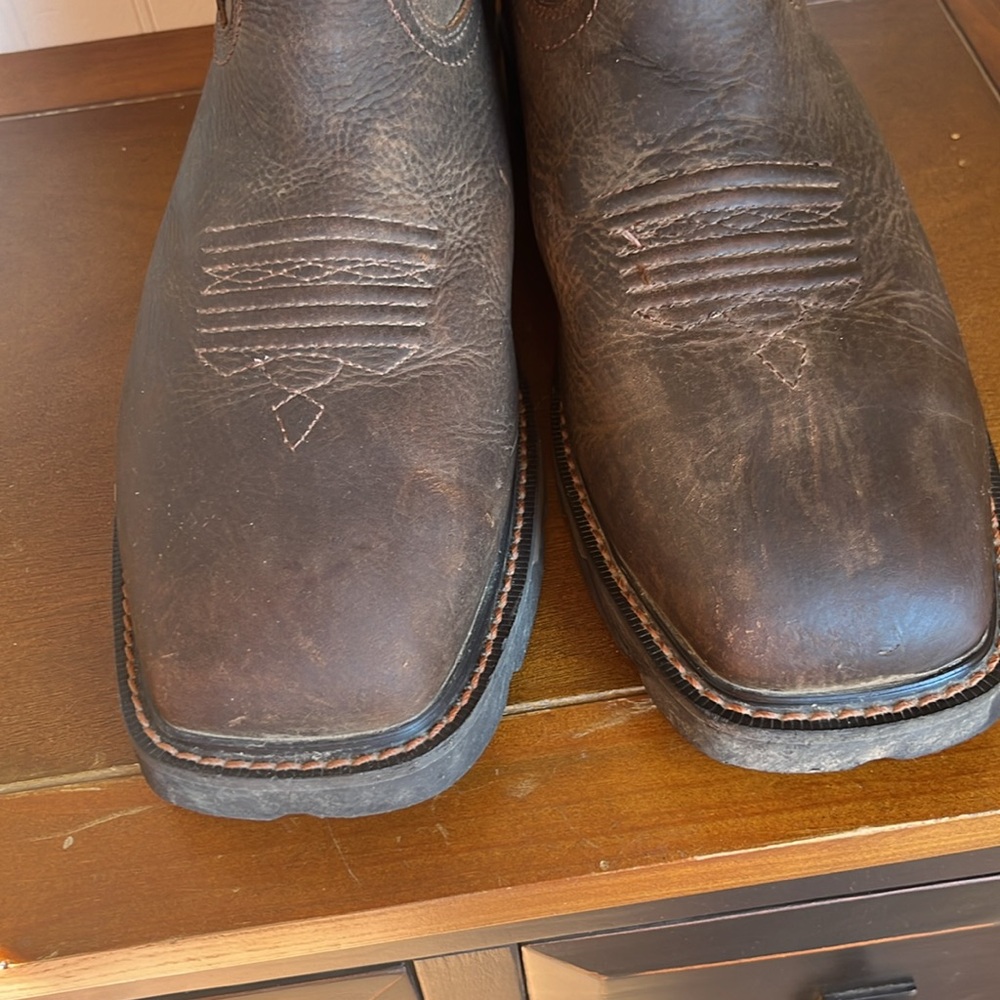 Ariat groundbreaker, steel toe, Men's Dark Brown Western Boots leather size 11D - Picture 7 of 8